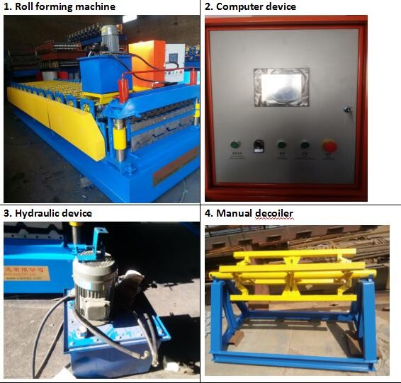 double layer metal roofing roll forming machine