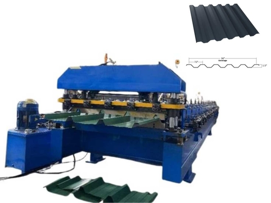 PPGI / GI Standar yang sangat baik 7.2 Panel Steel Sheet Roll Forming Machine Kualitas tinggi