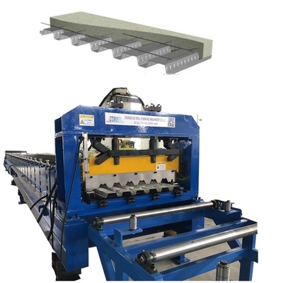 1.5″ Composite Deck Mesin pembentuk rolling Floor Decking yang tahan lama untuk Meksiko
