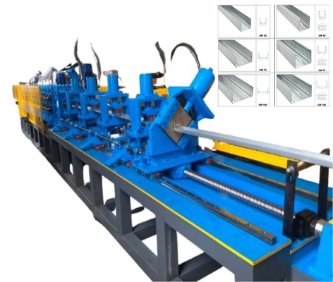 Otomatis Slotted Deflection Track Rolling Forming Machine Kecepatan tinggi