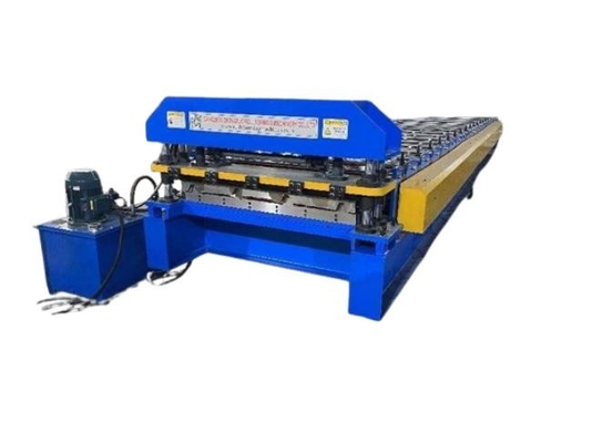 PPGI / GI Standar yang sangat baik 7.2 Panel Steel Sheet Roll Forming Machine Kualitas tinggi