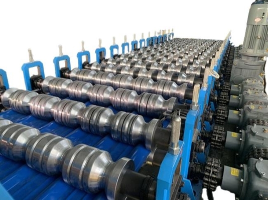 High Speed persegi panjang Langkah Glaze Roofing Tile Roofing Sheet Machine