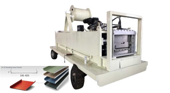 Sistem Kontrol PLC Standing Seam Roll Forming Machine Bahasa yang dapat disesuaikan