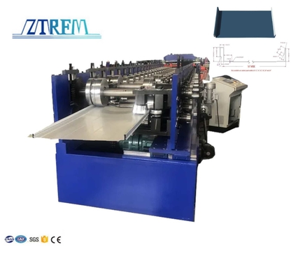 Snap Lock Standing Seam Roll Forming Machine untuk panel atap dengan seam snap lock tunggal