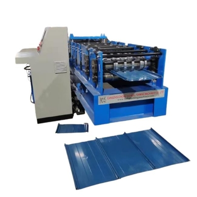 Mesin Forming Steel Sheet Roll Untuk Standing Seam Metal Roofing Snap Lock Panel Produksi