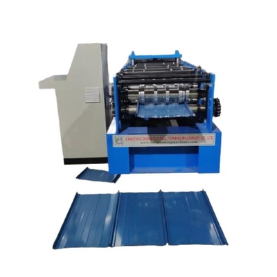 Mesin Forming Steel Sheet Roll Untuk Standing Seam Metal Roofing Snap Lock Panel Produksi