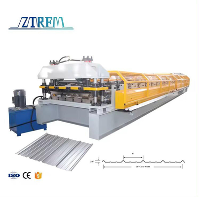High Speed High Quality R Panel Profile Roll Metal Sheet Roof Roll Forming Machine (Mesin Membentuk Roof Roll dengan Kecepatan Tinggi dan Kualitas Tinggi)
