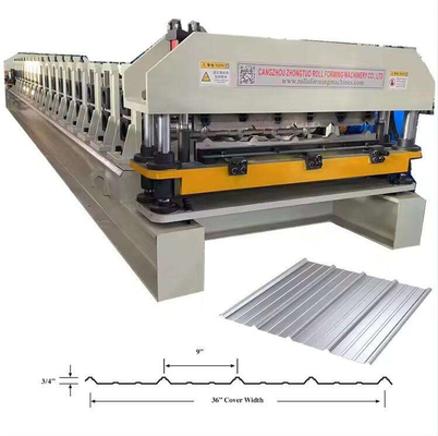 High Speed High Quality R Panel Profile Roll Metal Sheet Roof Roll Forming Machine (Mesin Membentuk Roof Roll dengan Kecepatan Tinggi dan Kualitas Tinggi)