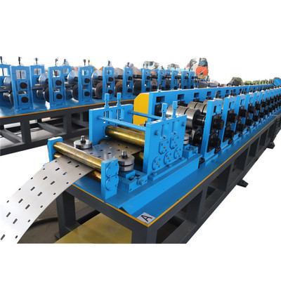 Mesin Pembentuk Roll Panel Rak Lanjutan Untuk Rak Tegak Dengan Sistem Pencetakan Dan Pemotongan