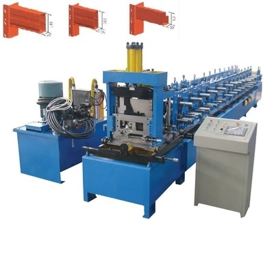Supermarket Rak Panel Roll Forming Mesin Dengan Pres Punching Pressi Tinggi