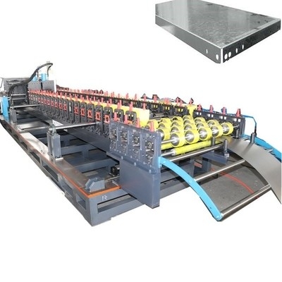 Rantai Driving Steel Sheet Roll Forming Machine Pengolahan Aliran Uncoiling Otomatis Memotong