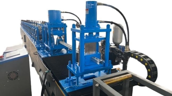 Precision Strut Channel Roll Forming Machine dengan Diameter Roller Shaft 70mm dan Panjang Pemotongan yang Dapat Dikustomisasi