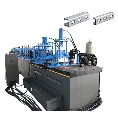 Advanced Strut Channel Roll Forming Machine dengan 30m Line Produksi