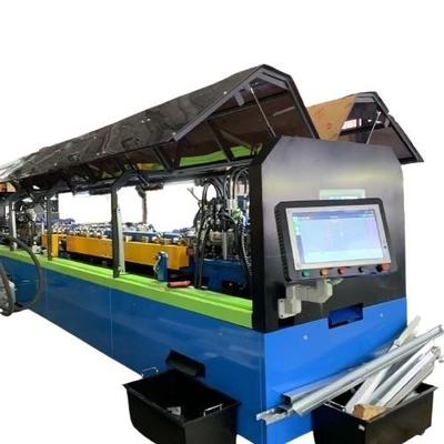 Galvanized Steel Sheet Light Steel Frame Roll Forming Machine untuk lebar strip sekitar 156mm