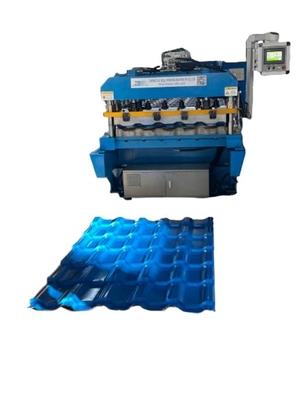 Kecepatan Kerja Tinggi Listrik 0,8mm Kaca Tile Roll Forming Machine