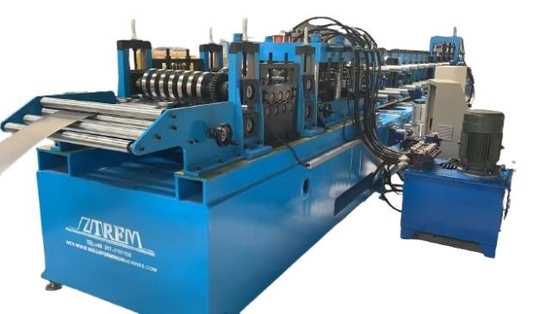 C Z Purlin Channel Cold Roll Forming Machine Full Auto Untuk Profil Baja Galvanis