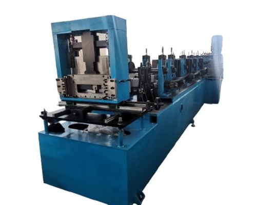 2mm 20 Stasiun Cz Purlin Roll Forming Machine Gearbox Didorong