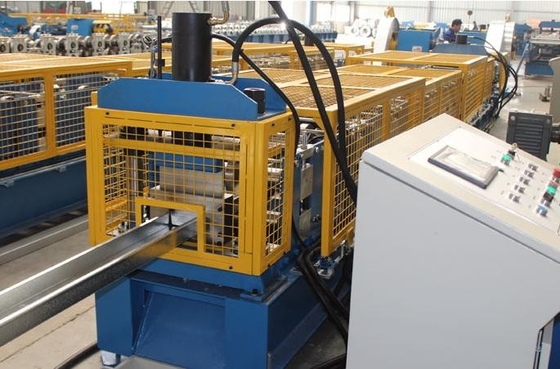 Hydraulic Punching 18stations C Purlin Roll Forming Machine PLC