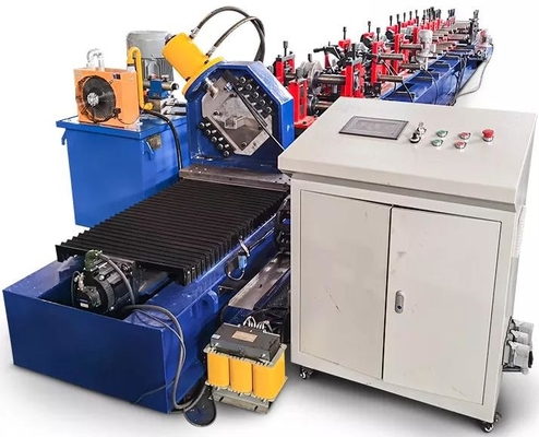 Disesuaikan C / U Purlin Roll Forming Machine Untuk Purlins Dengan Lebar lembaran yang disesuaikan Dan tinggi