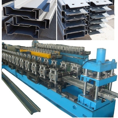 Rentang Lengkap dari Struktural Purlins Roll Forming Machine Dengan Otomatis Motorized Tinggi Dan Luas Perubahan