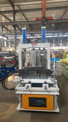 Otomatis Mengubah Ukuran C Purlin Roll Forming Machine Dengan 20 Stasiun