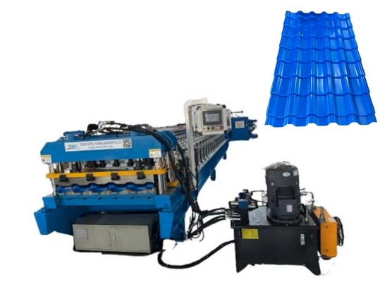 Otomatis Hydraulic Cutting Kaca Tile Forming Machine Peralatan penting untuk bahan atap