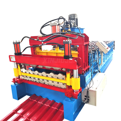 Double Layer Galvanized Tile Roofing Sheet Membuat Mesin Chain Drive