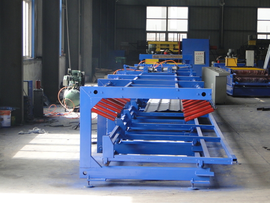6m/8m/10m/12m Panjang Metal Slitting Line Mesin Stacker Otomatis Untuk Pengangkutan Gudang