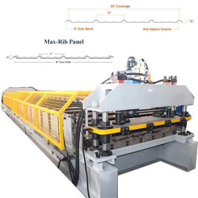 Mesin Membentuk Roof Panel Roll Ag 220v yang Didorong Rantai