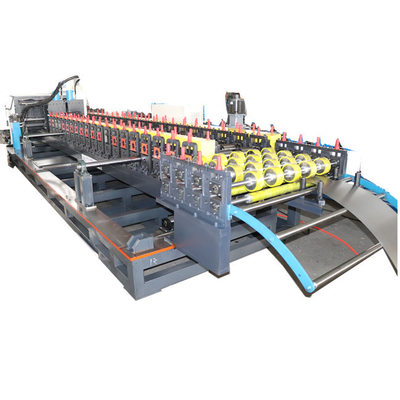 Supermarket Metal Shelf Panel Roll Forming Mesin