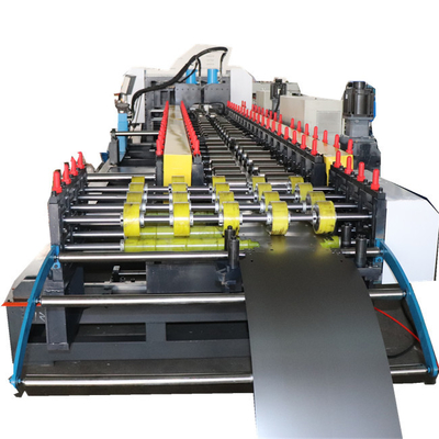Supermarket Metal Shelf Panel Roll Forming Mesin