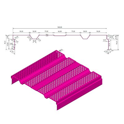 Mesin Pembentuk Gulung Profil Panel Penghalang Suara Akustik